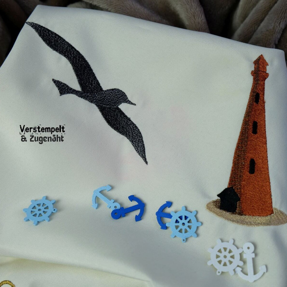 Stickdatei Nautical Solos im Vintagestyle Set von stiXXie by lajana