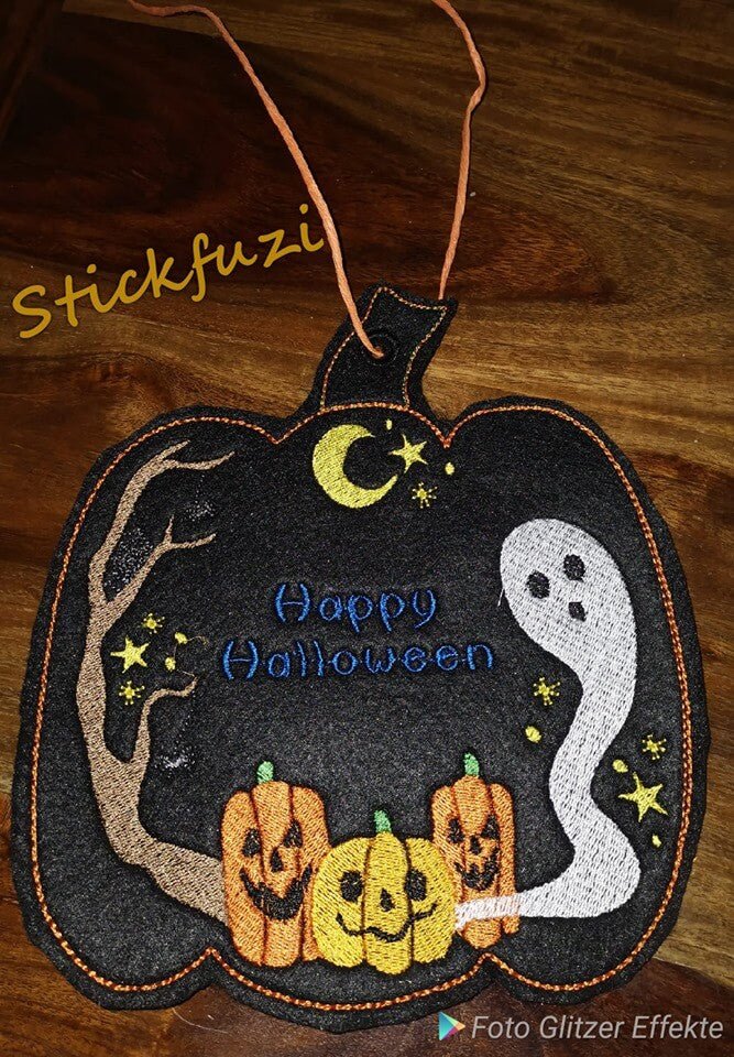 ITH Stickdatei Kürbis Halloween Fensterbild von stiXXie by lajana