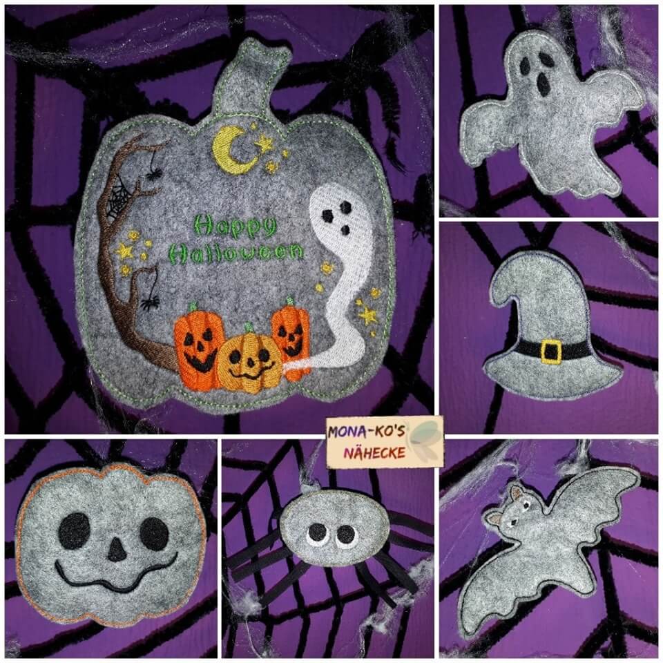 ITH Stickdatei Kürbis Halloween Fensterbild von stiXXie by lajana