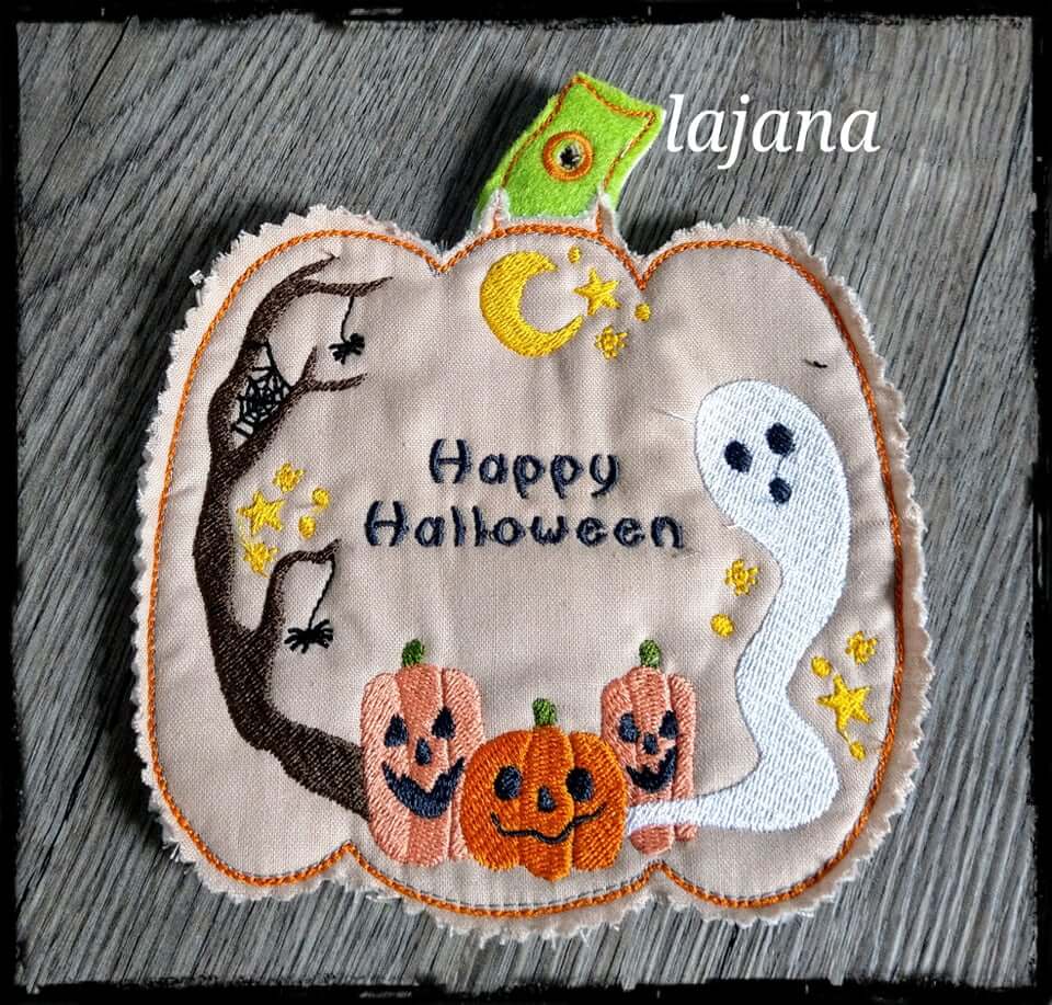 ITH Stickdatei Kürbis Halloween Fensterbild von stiXXie by lajana