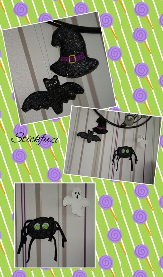 ITH Stickdatei Kürbis Halloween Fensterbild von stiXXie by lajana