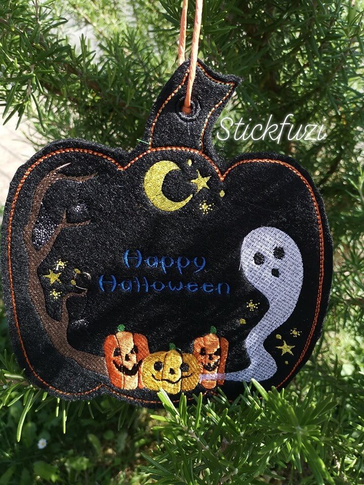 ITH Stickdatei Kürbis Halloween Fensterbild von stiXXie by lajana