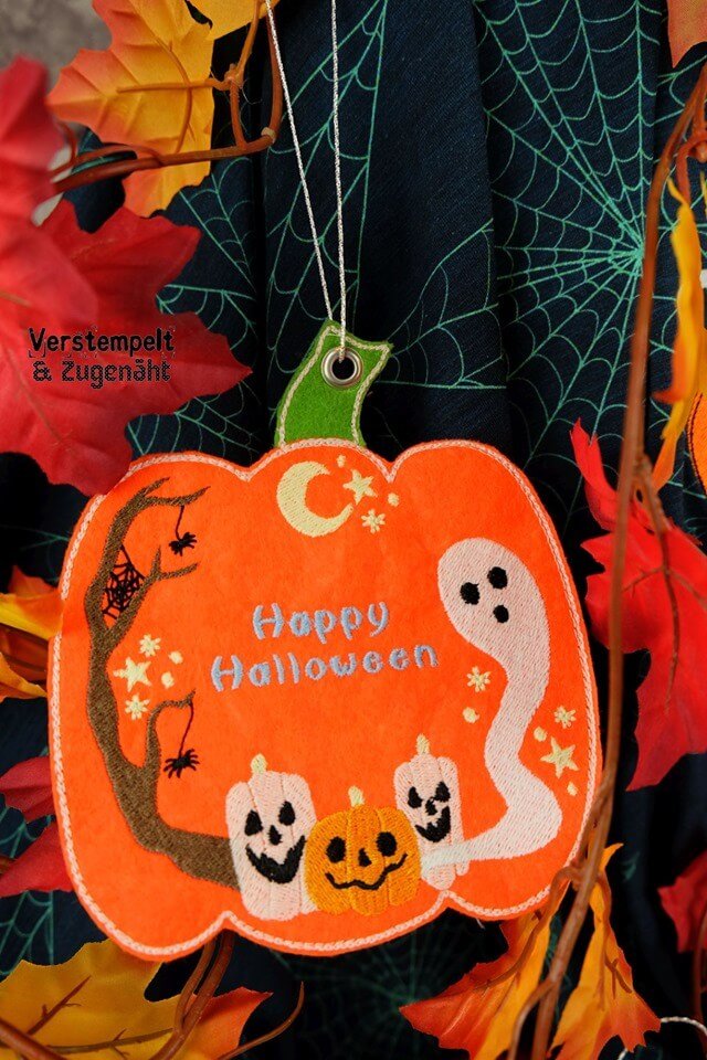 ITH Stickdatei Kürbis Halloween Fensterbild von stiXXie by lajana