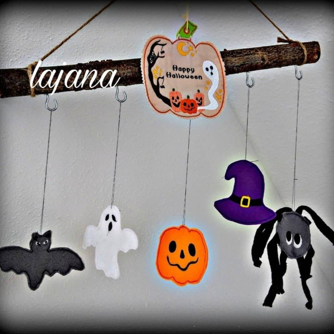 ITH Stickdatei Halloween Anhänger-Set von stiXXie by lajana