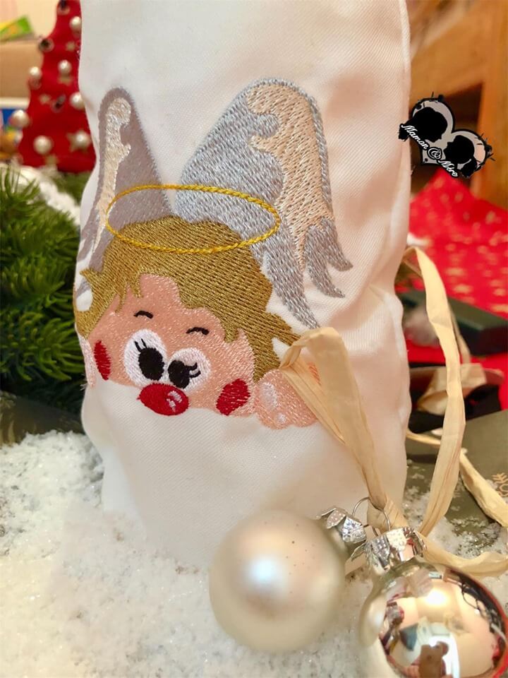 Stickdatei Schneemann und Engel von stiXXie by lajana