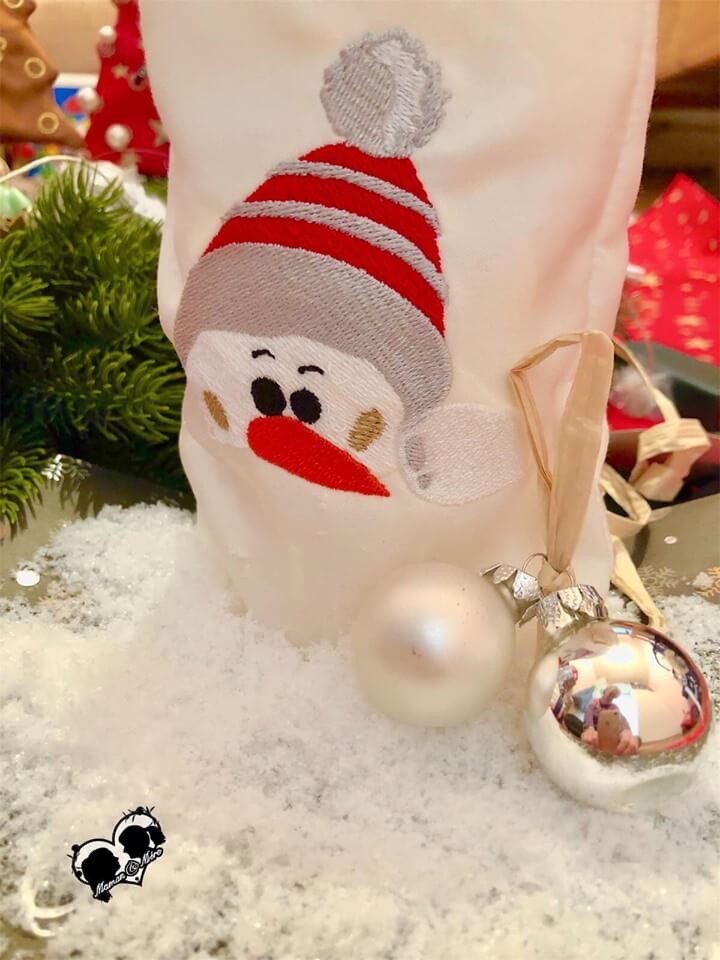 Stickdatei Schneemann und Engel von stiXXie by lajana