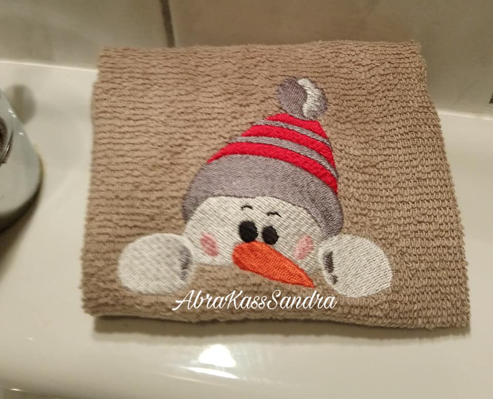 Stickdatei Schneemann und Engel von stiXXie by lajana