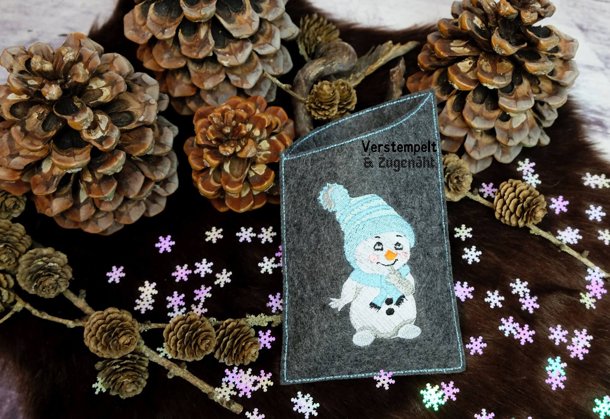 Stickdatei Schneemann Uli von stiXXie by lajana