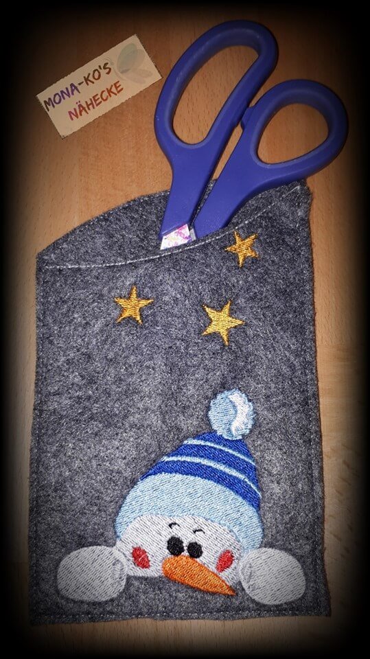 Stickdatei Schneemann und Engel von stiXXie by lajana