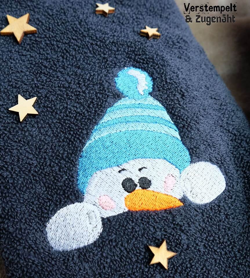 Stickdatei Schneemann und Engel von stiXXie by lajana