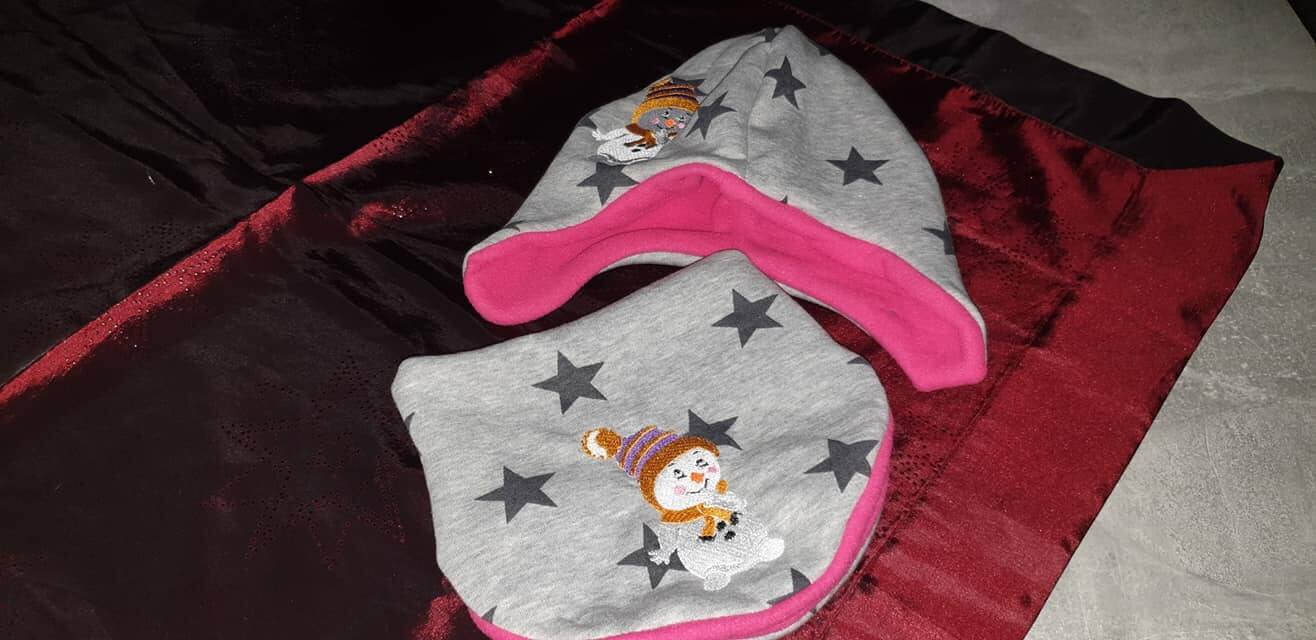 Stickdatei Schneemann Doodle Applikation von stiXXie by lajana