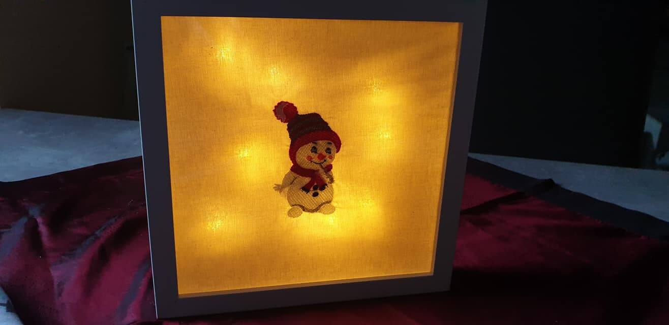 Stickdatei Schneemann Uli von stiXXie by lajana