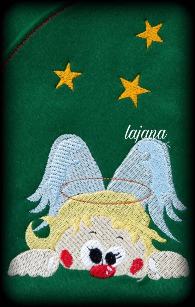 Stickdatei Schneemann und Engel von stiXXie by lajana
