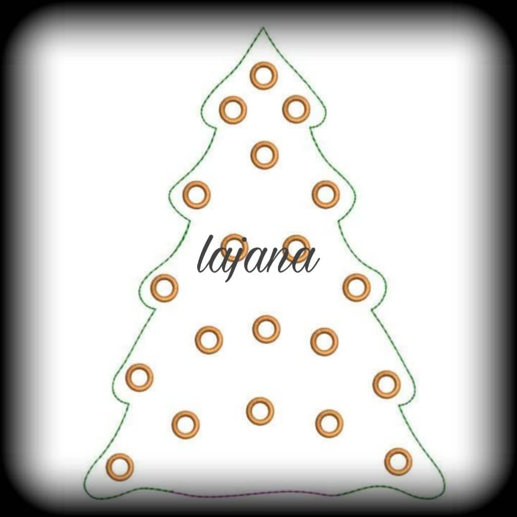 ITH Stickdatei Weihnachtsbaum ITH von stiXXie by lajana