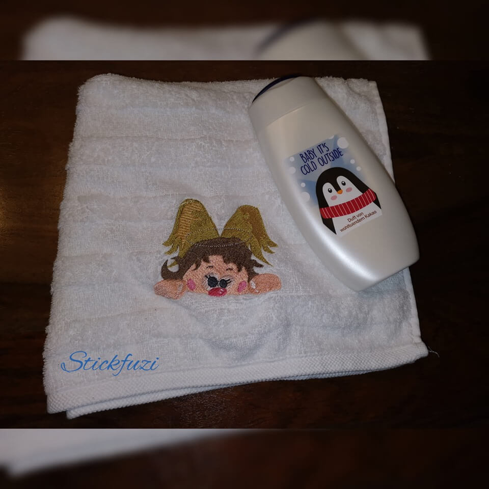 Stickdatei Schneemann und Engel von stiXXie by lajana