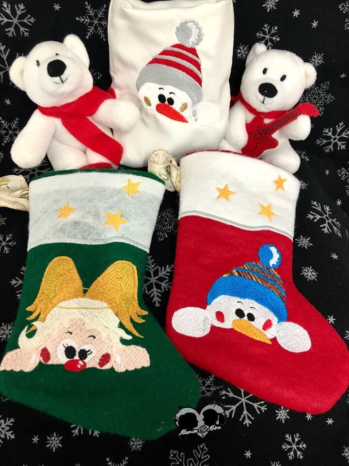 Stickdatei Schneemann und Engel von stiXXie by lajana