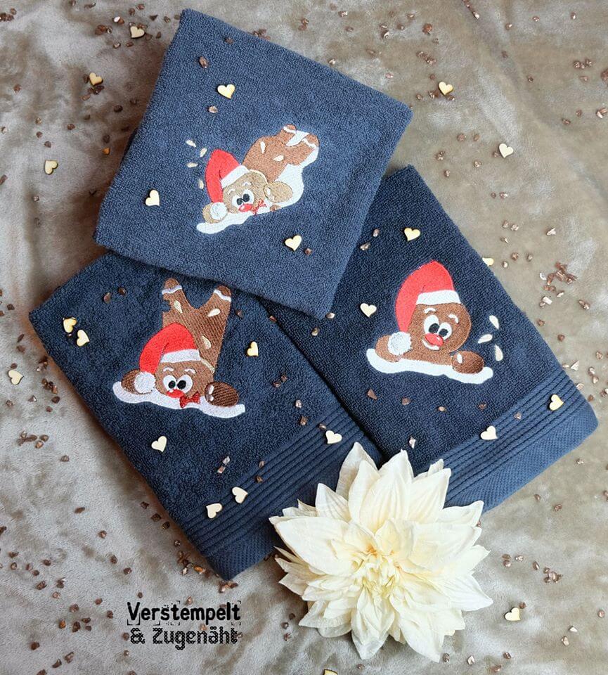 Stickdatei Weihnachten Lebkuchenmann Wolle von stiXXie by lajana