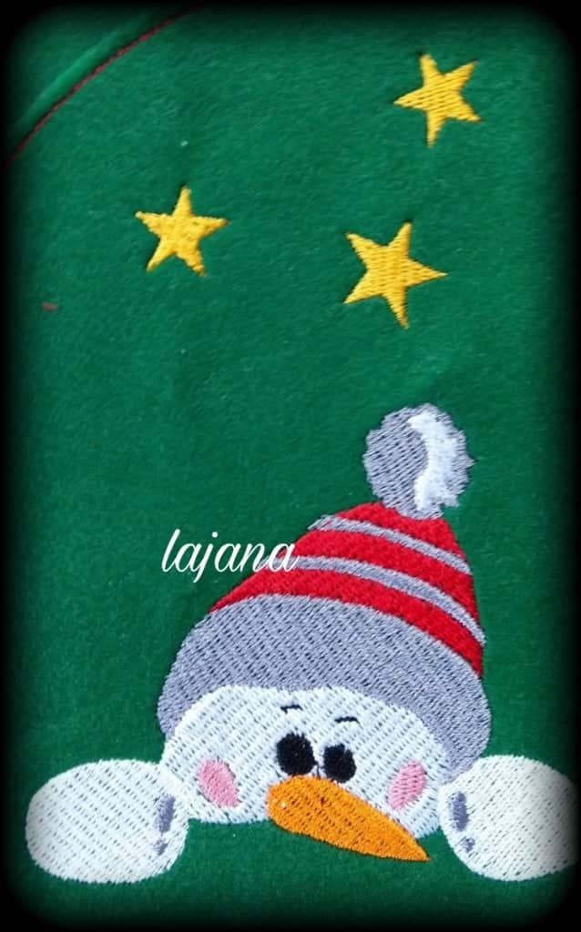 Stickdatei Schneemann und Engel von stiXXie by lajana