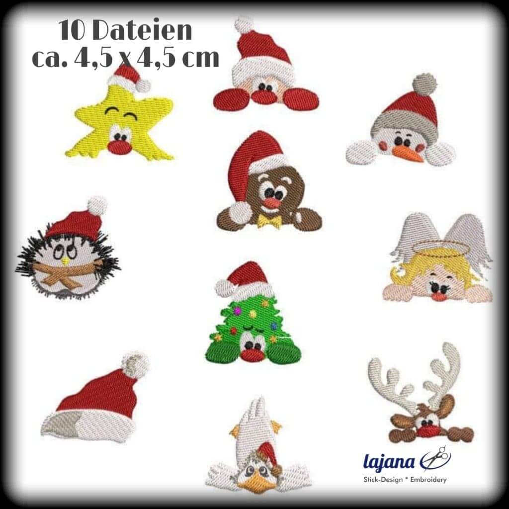 Stickdatei Weihnachten Set von stiXXie by lajana