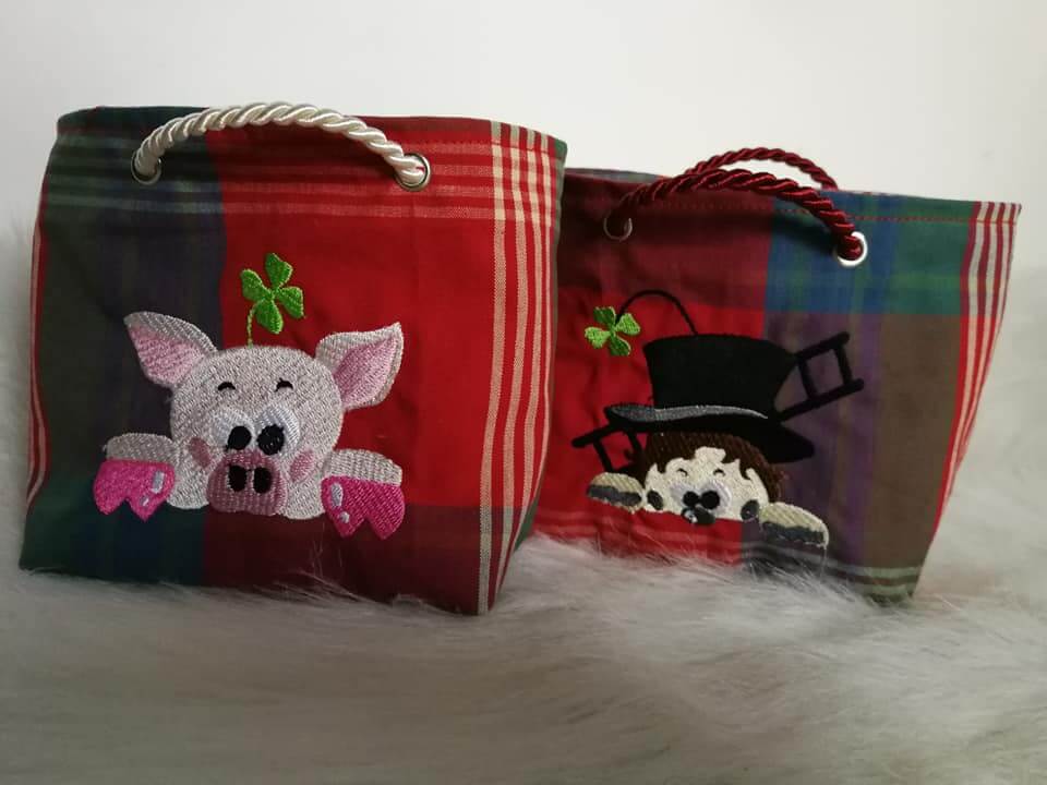 Stickdatei Schornsteinfeger und Schwein von stiXXie by lajana