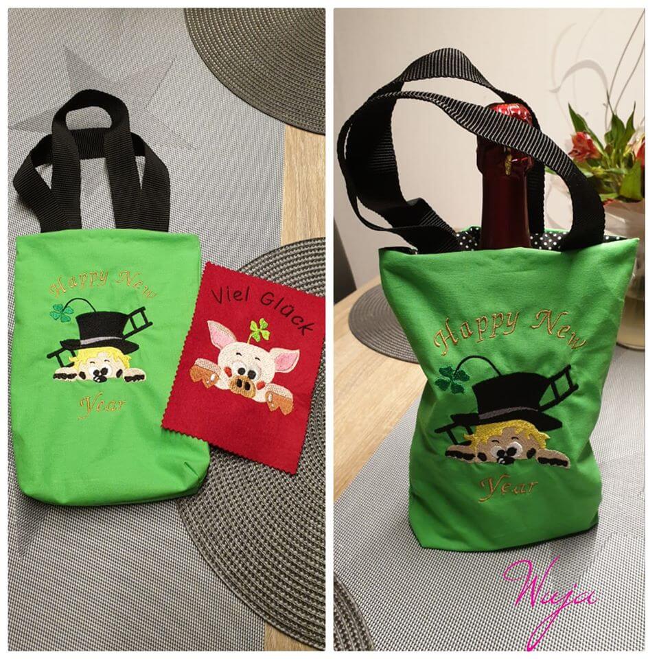 Stickdatei Schornsteinfeger und Schwein von stiXXie by lajana