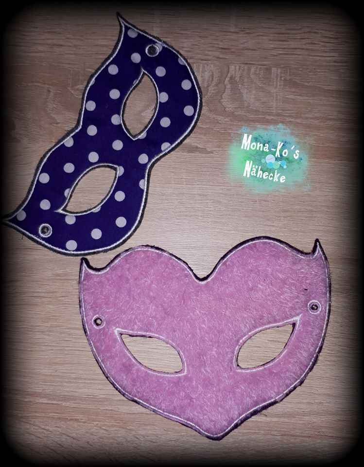 ITH Stickdatei Party Masken von stiXXie by lajana