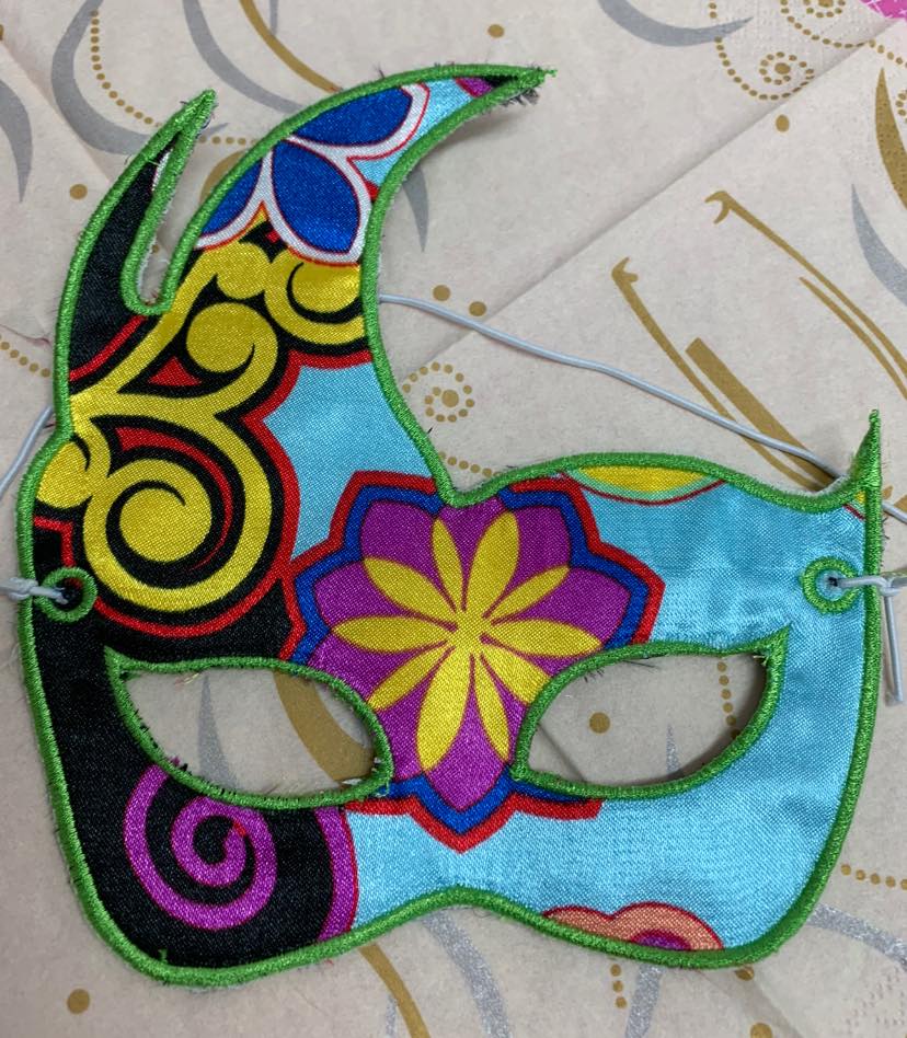 ITH Stickdatei Party Masken von stiXXie by lajana