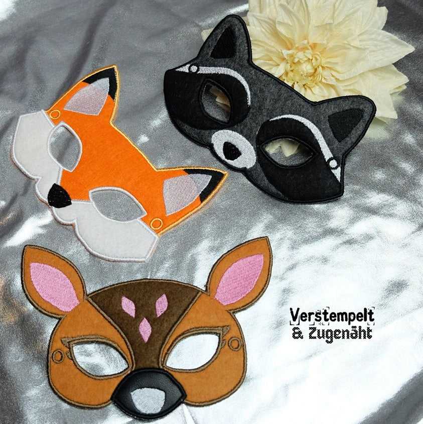 ITH Stickdatei Party Masken von stiXXie by lajana