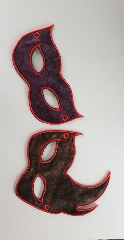 ITH Stickdatei Party Masken von stiXXie by lajana