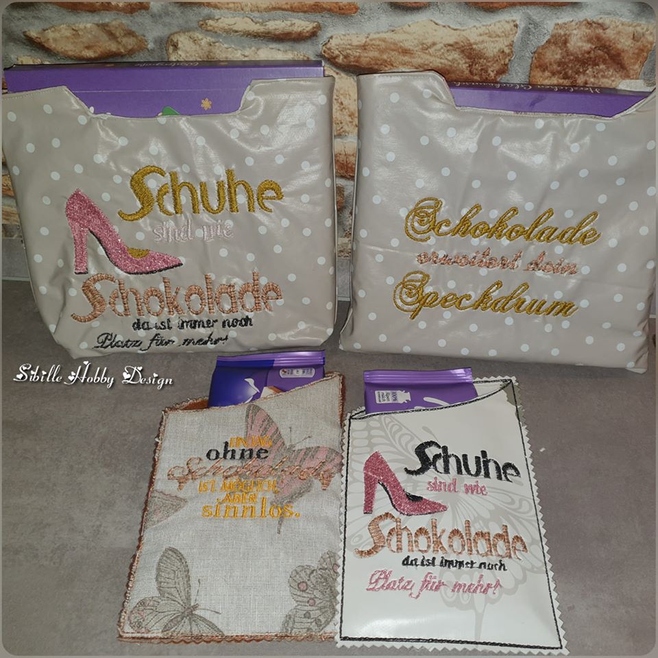 ITH Stickdatei Schokihüllen Blanko XL von stiXXie by lajana