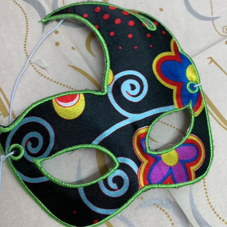 ITH Stickdatei Party Masken von stiXXie by lajana