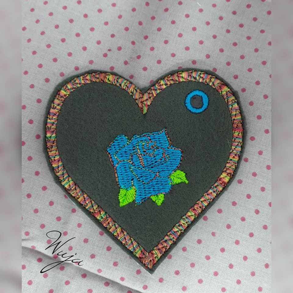 ITH Stickdatei Herzanhänger Set von stiXXie by lajana