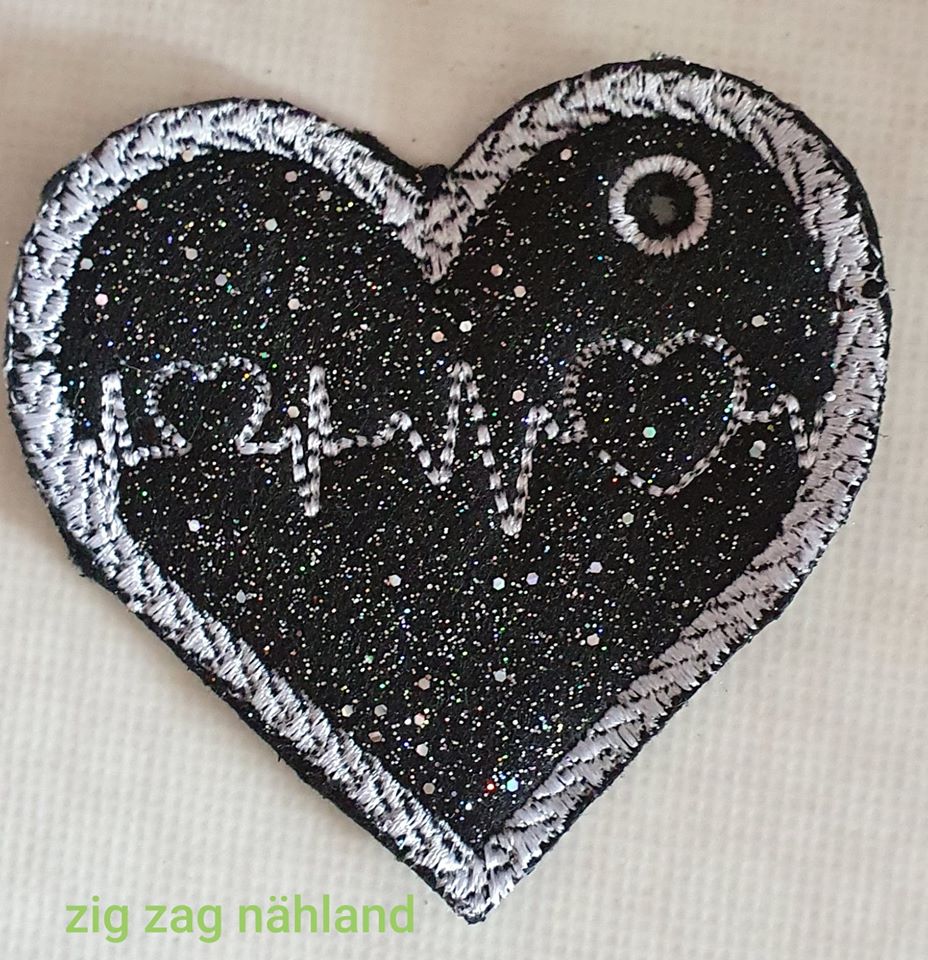 ITH Stickdatei Herzanhänger Set von stiXXie by lajana