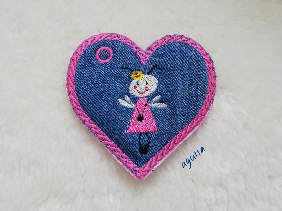 ITH Stickdatei Herzanhänger Set von stiXXie by lajana