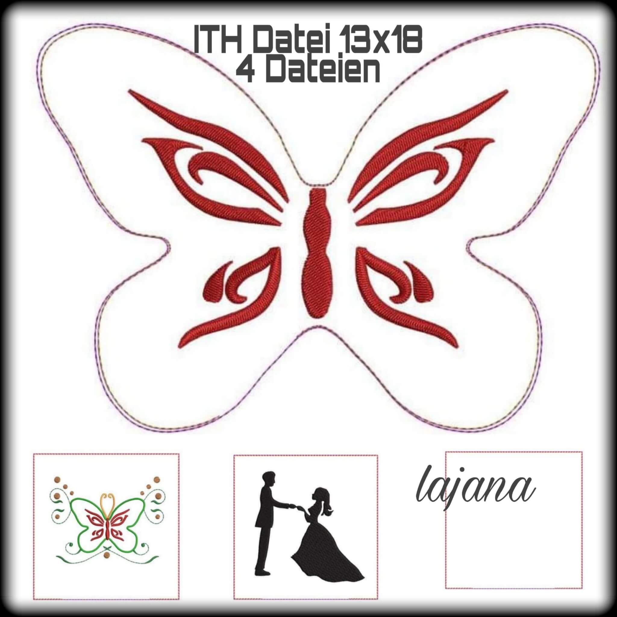 ITH Stickdatei Hochzeit Liebe Set von stiXXie by lajana