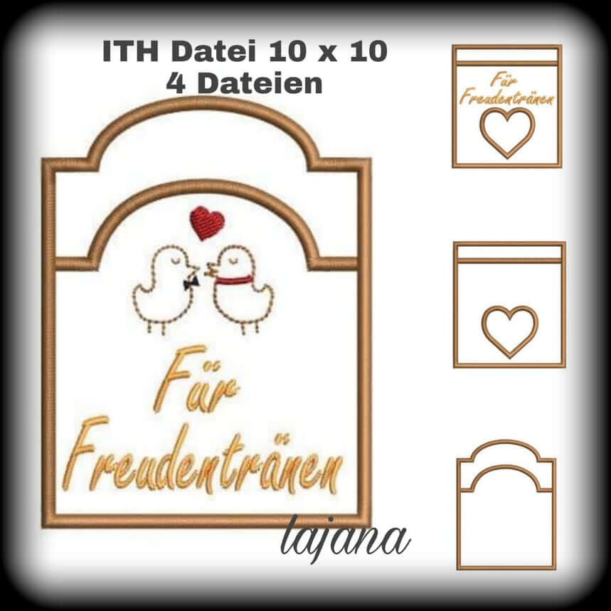 ITH Stickdatei Hochzeit Liebe Set von stiXXie by lajana