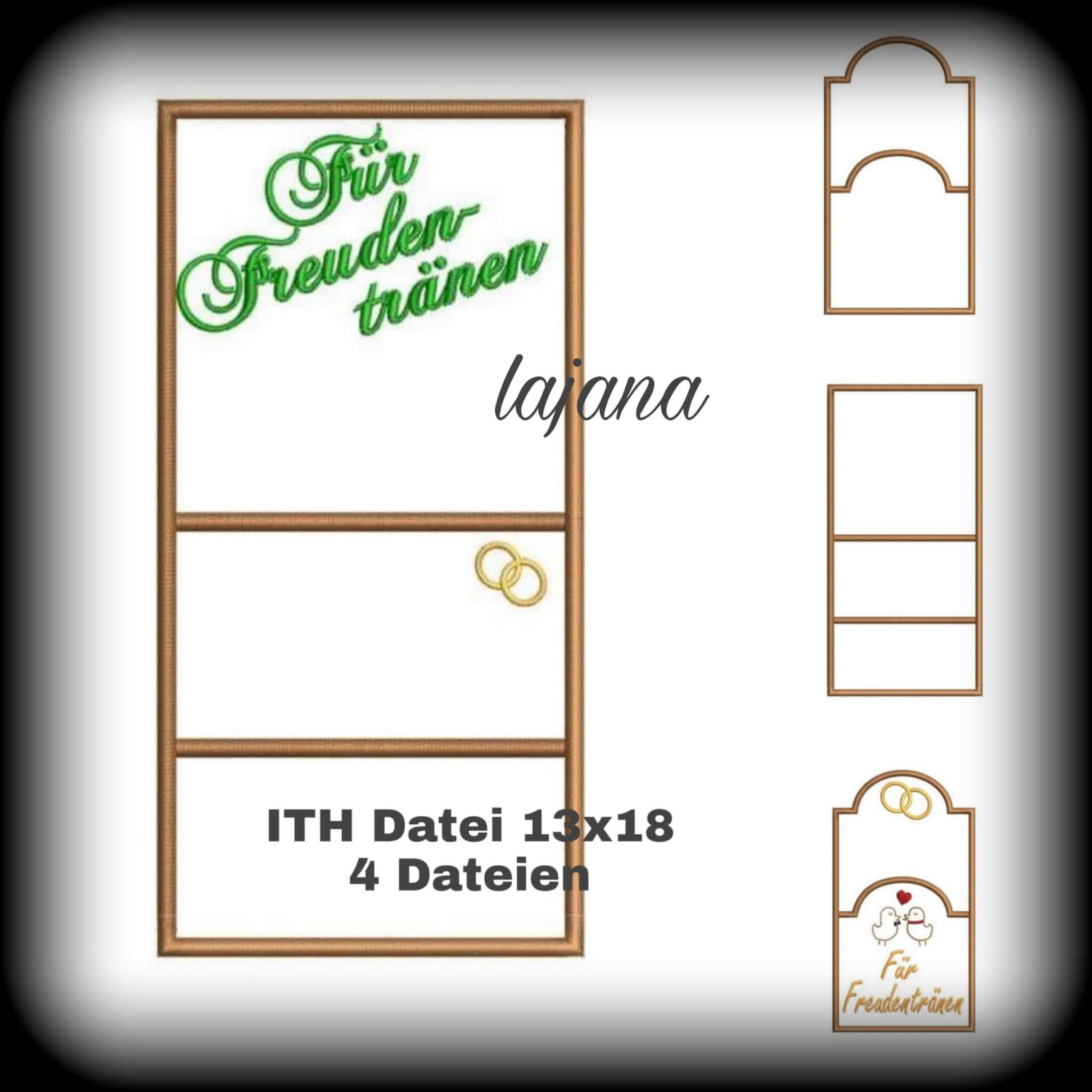 ITH Stickdatei Hochzeit Liebe Set von stiXXie by lajana
