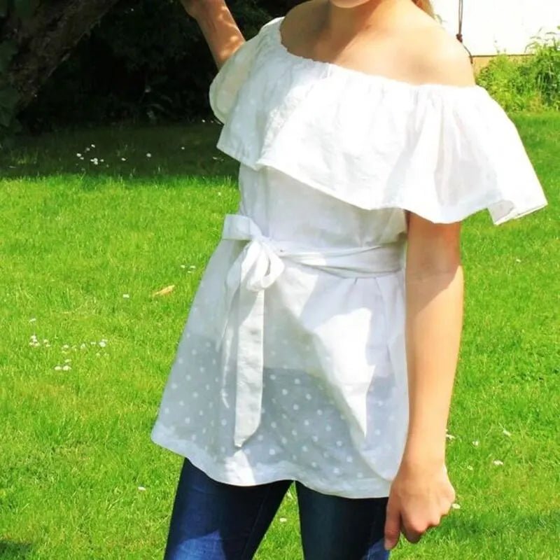 Carmenbluse Schnittmuster E-Book lajana Off-Shoulder-Shirt von stiXXie by lajana