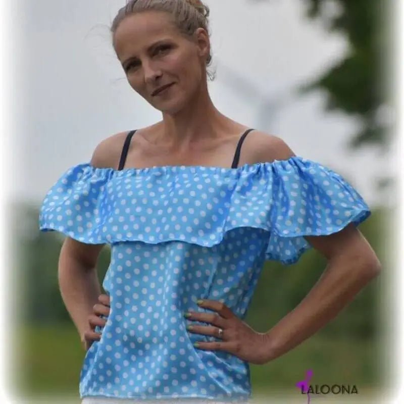 Carmenbluse Schnittmuster E-Book lajana Off-Shoulder-Shirt von stiXXie by lajana