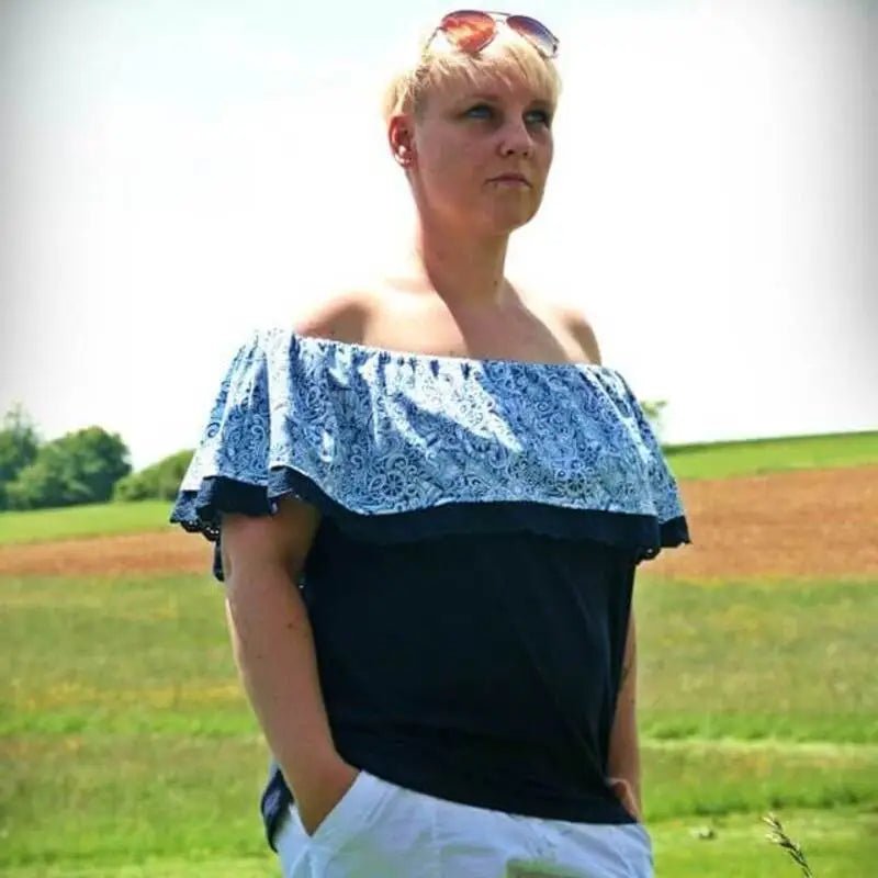 Carmenbluse Schnittmuster E-Book lajana Off-Shoulder-Shirt von stiXXie by lajana