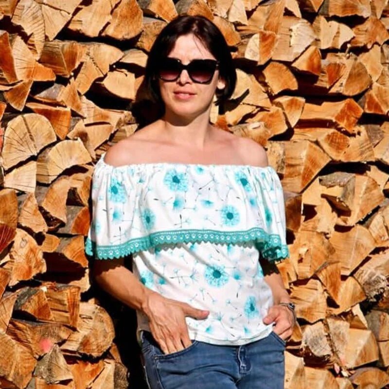 Carmenbluse Schnittmuster E-Book lajana Off-Shoulder-Shirt von stiXXie by lajana