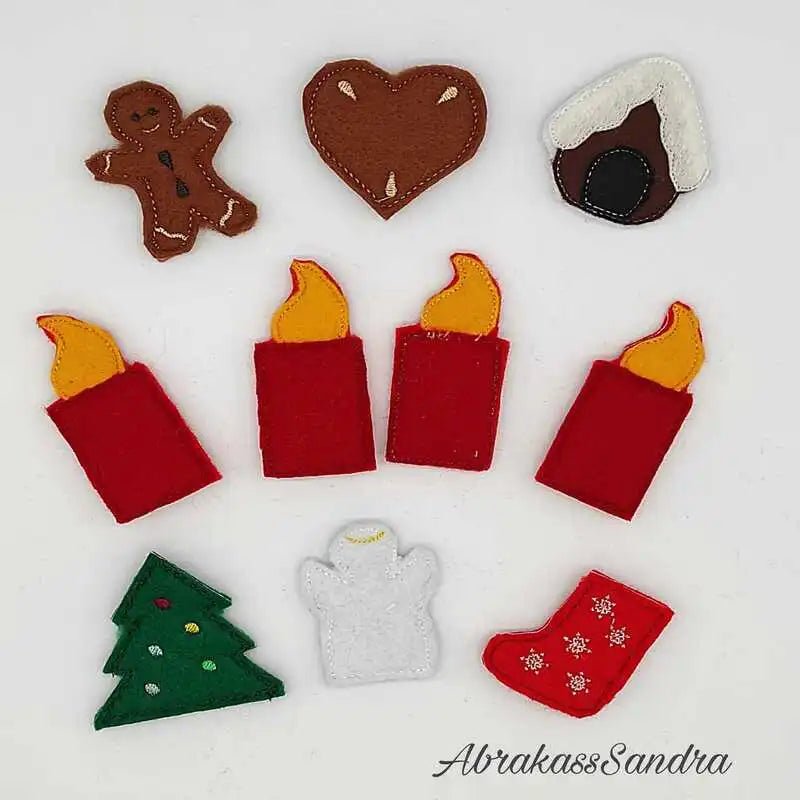 ITH Stickdatei Adventsgesteck 15-Teilig von stiXXie by lajana