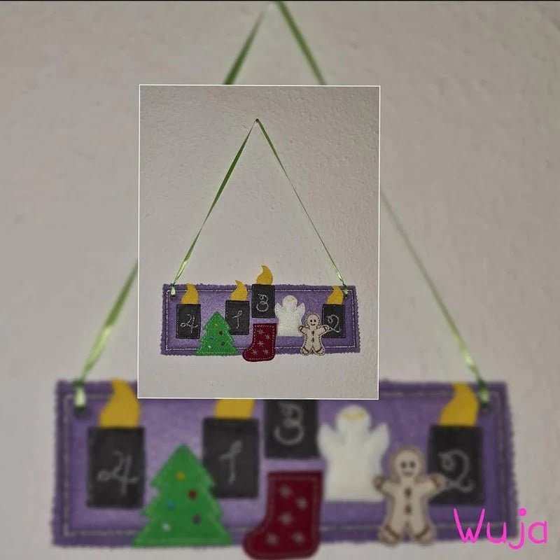 ITH Stickdatei Adventsgesteck 15-Teilig von stiXXie by lajana