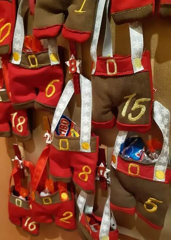 ITH Stickdatei Adventskalender Hosen von stiXXie by lajana