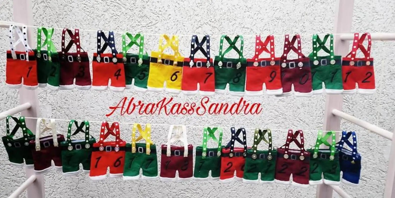 ITH Stickdatei Adventskalender Hosen von stiXXie by lajana