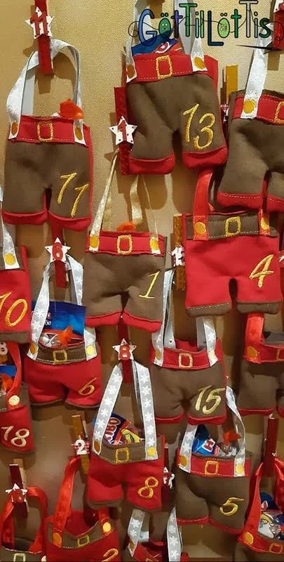 ITH Stickdatei Adventskalender Hosen von stiXXie by lajana