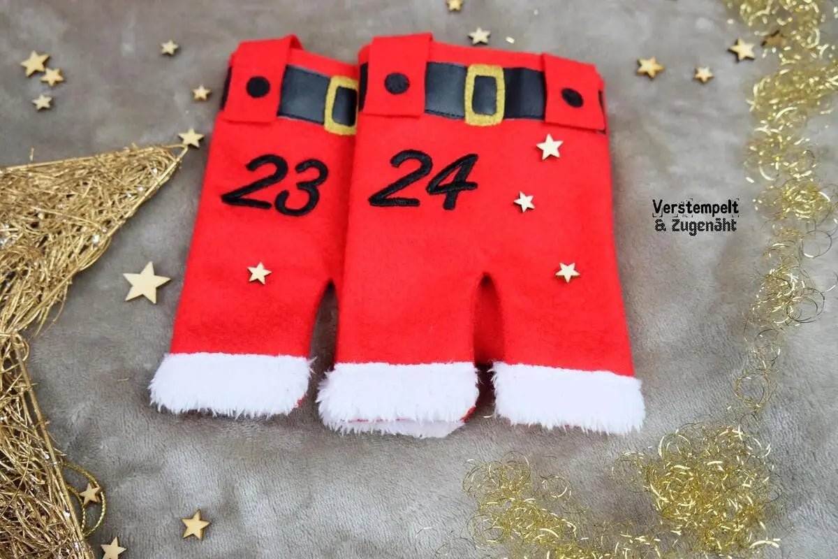 ITH Stickdatei Adventskalender Hosen von stiXXie by lajana