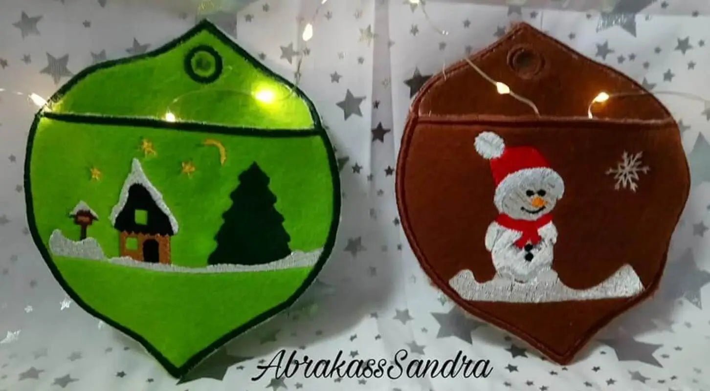 ITH Stickdatei Adventskalender Kugeln von stiXXie by lajana