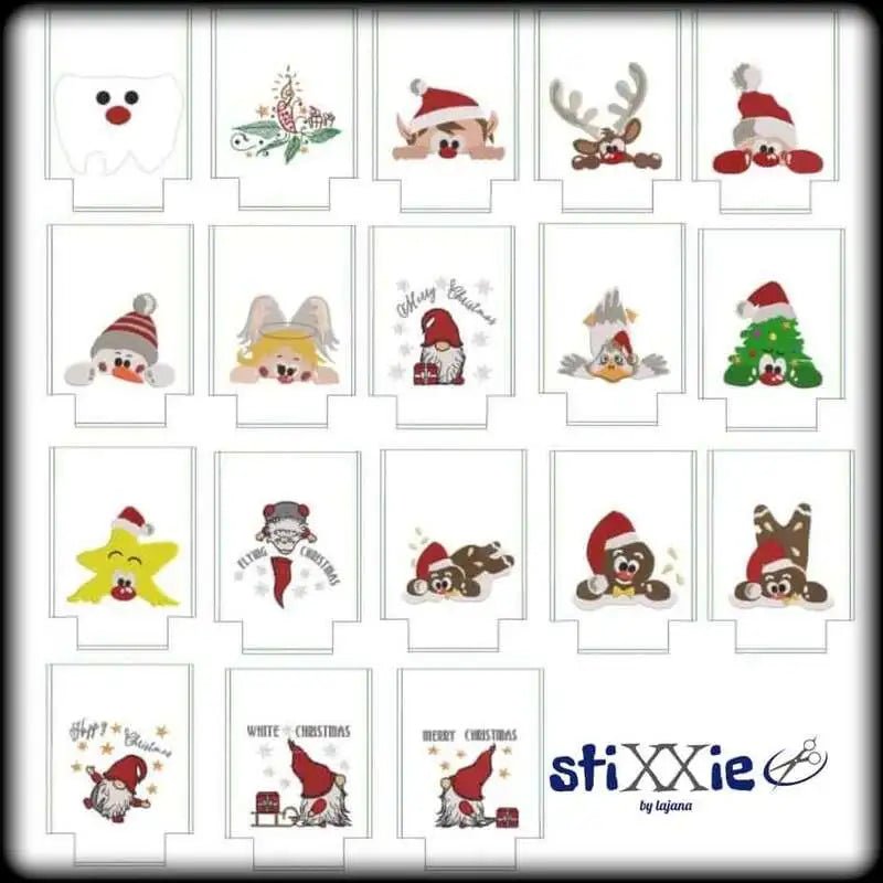ITH Stickdatei Adventskalender Säckchen von stiXXie by lajana