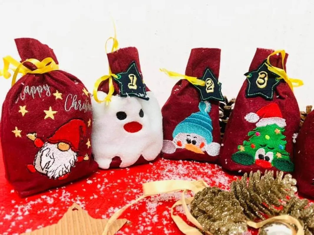 ITH Stickdatei Adventskalender Säckchen von stiXXie by lajana